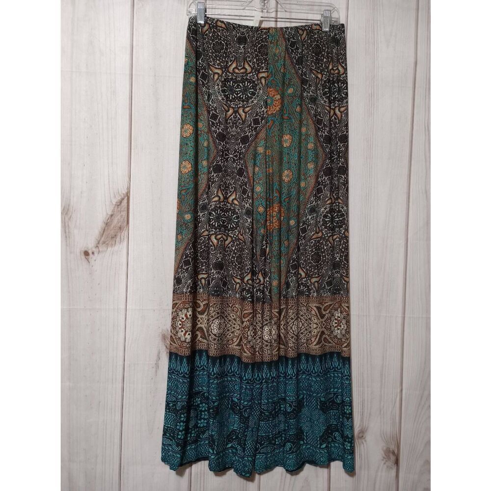 Emerald Pants Ladies Large Wide Leg Turquoise